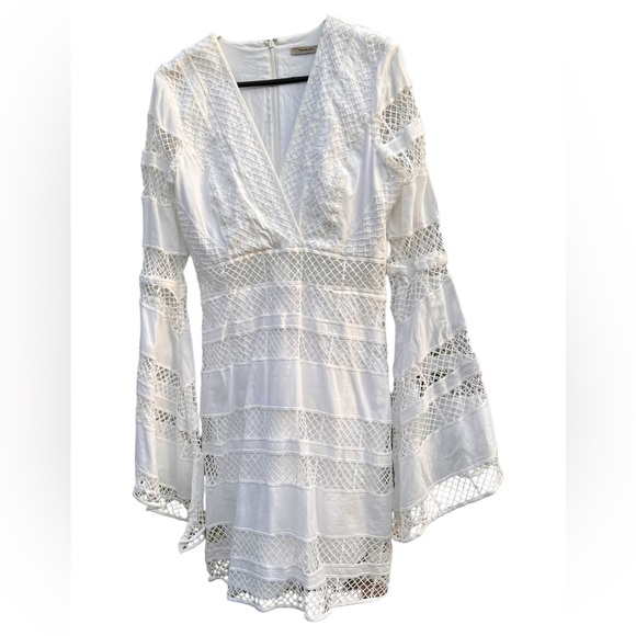 THURLEY Equator long sleeve Dress, size 10- Ivory - Picture 4 of 8